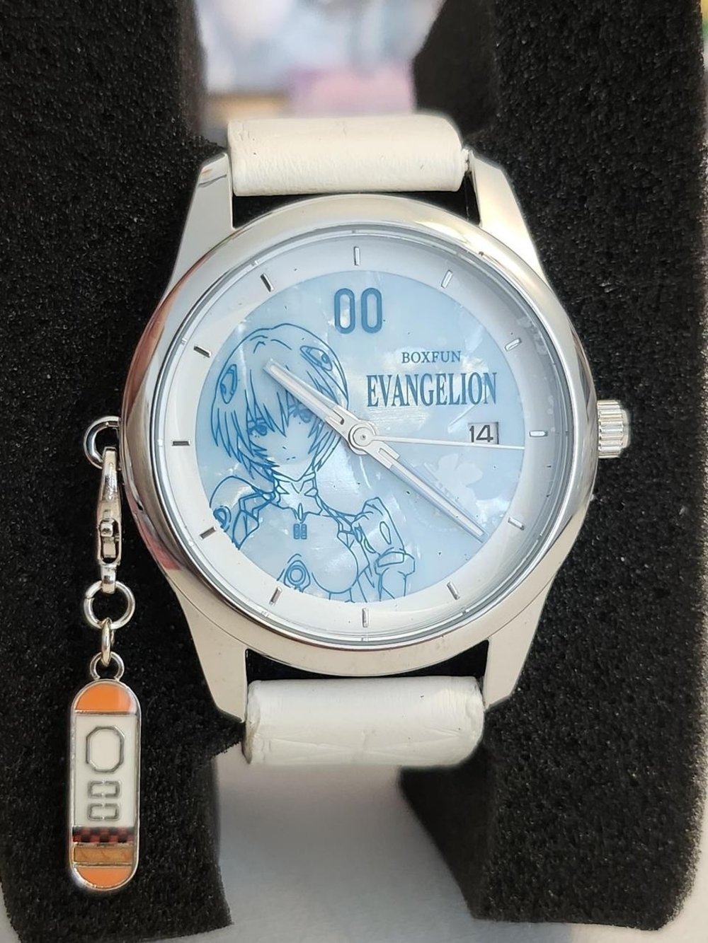 Evangelion White Watch with Rei Ayanami Dial